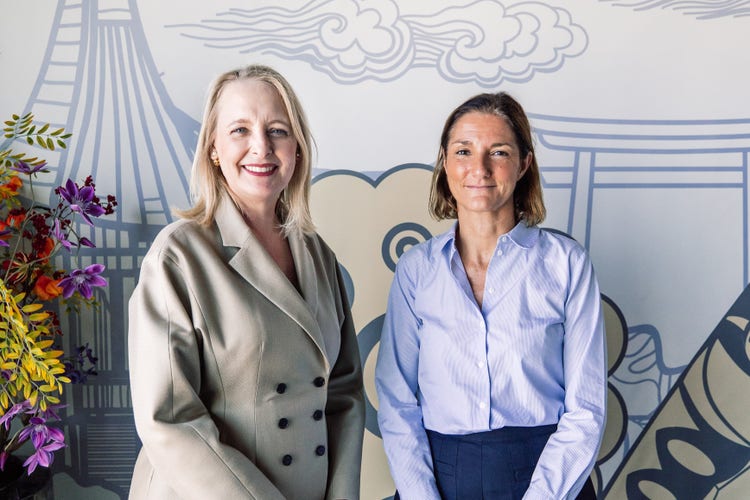 Julie Sweet, Présidente-directrice générale d'Accenture et Cécile Béliot, Directrice Générale du Groupe Bel
