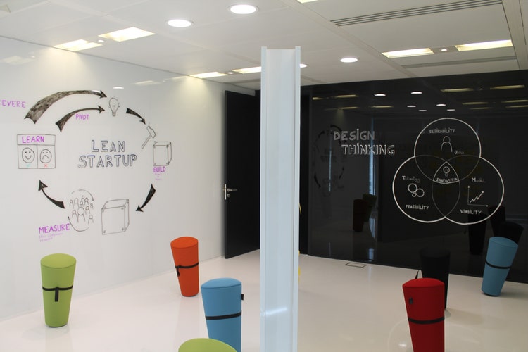 La salle d’idéation du centre d’innovation d’Accenture à Paris